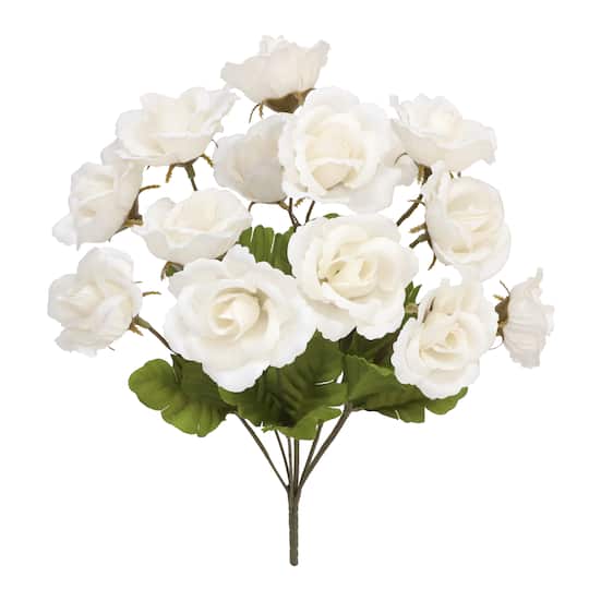13" Cream Rose Bush by Ashland®